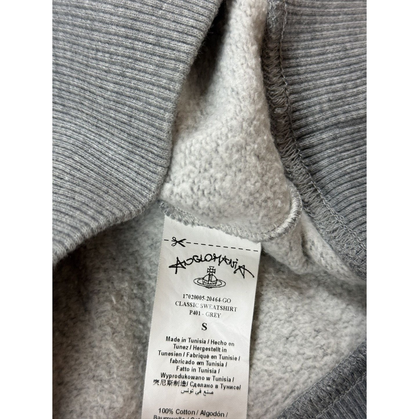 Vivienne Westwood sweatshirt grey big logo