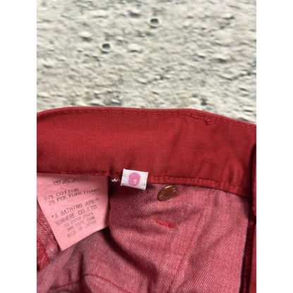Bape jeans red A Bathing Ape vintage Japanese pants