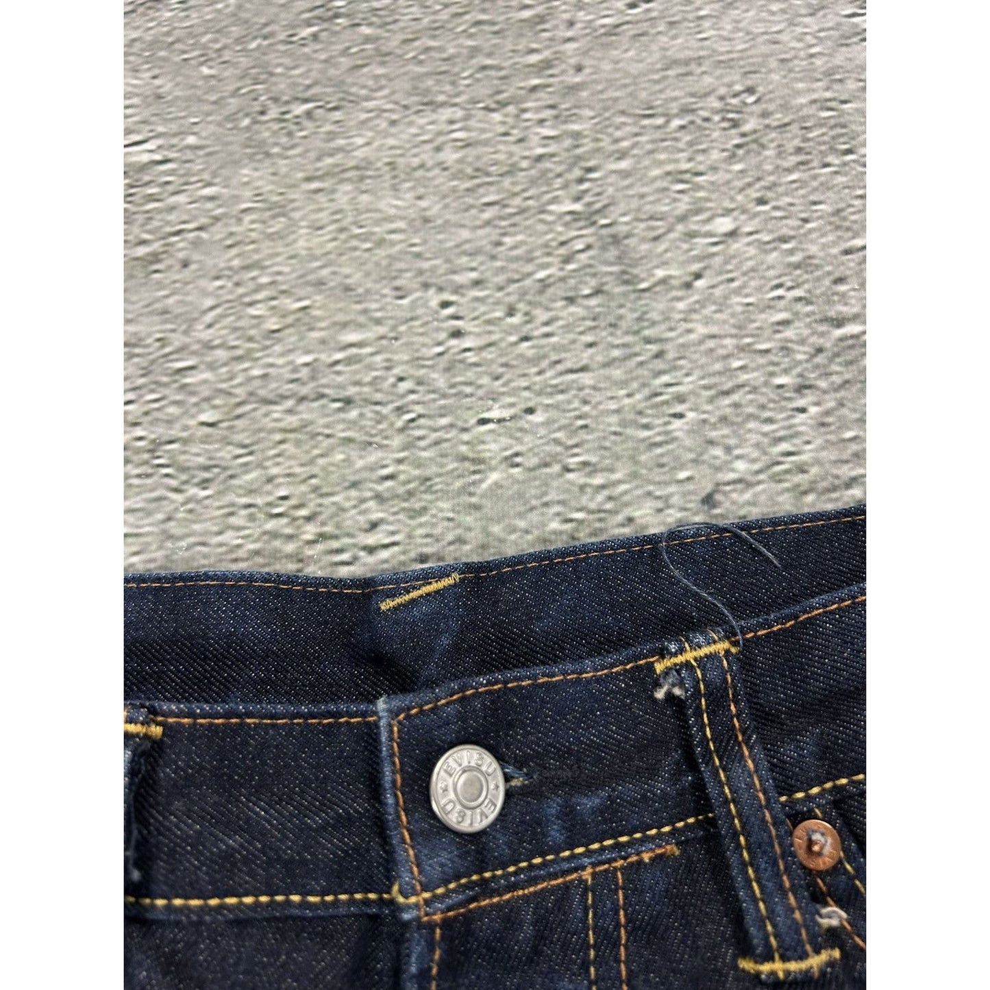 Evisu jeans daicock big logo smile face selvedge denim
