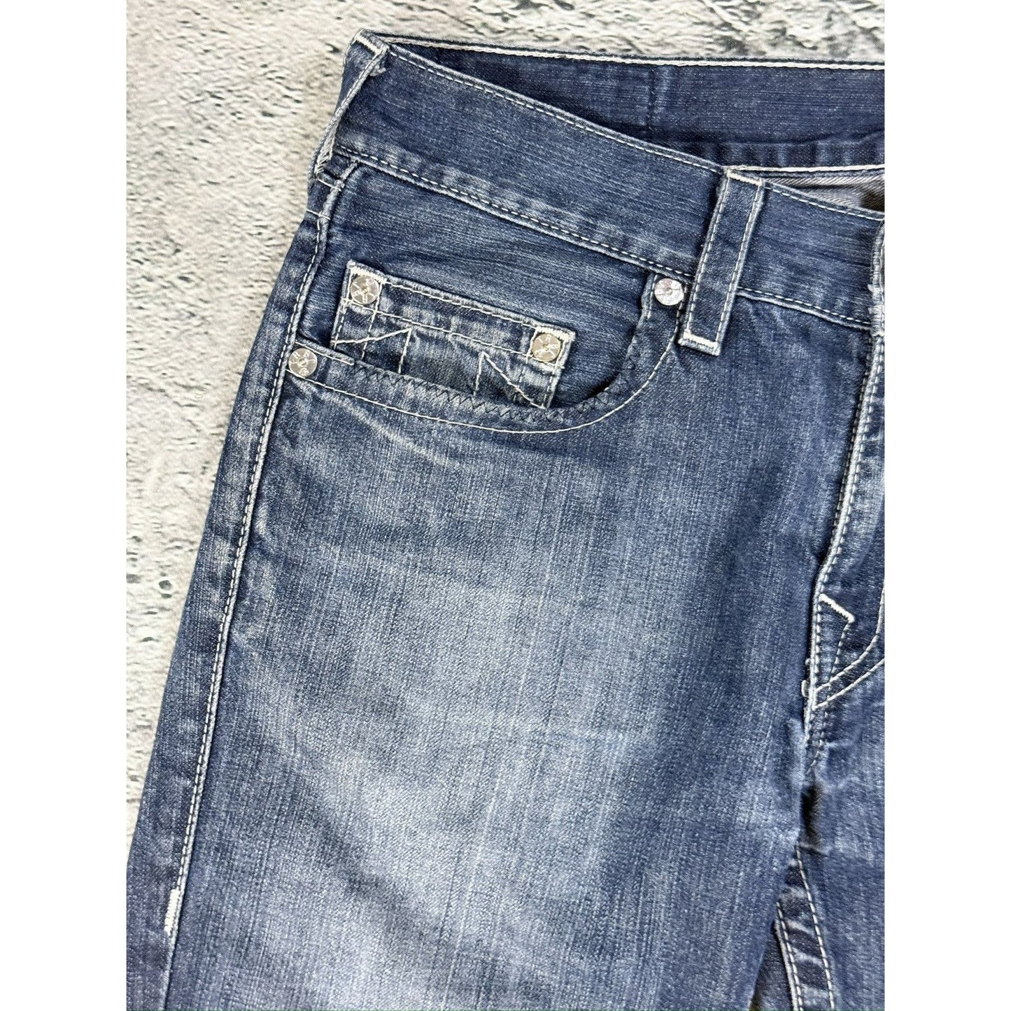 True Religion blue jeans Flag America Y2K USA Straight