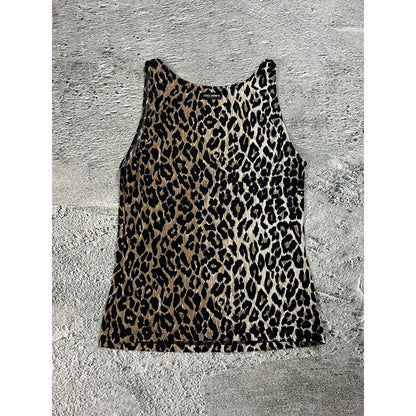 Dolce & Gabbana Cheetah Printed tank top sleeveless DG Y2K