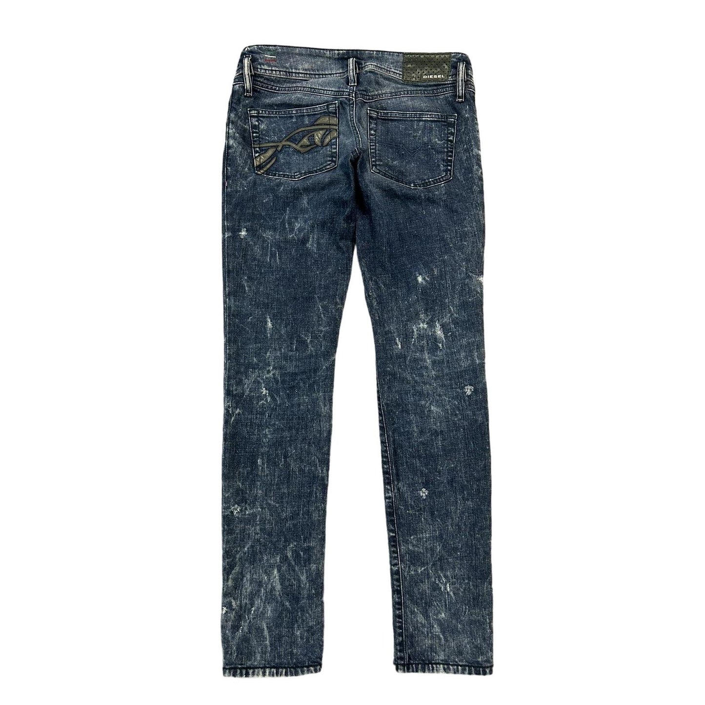 Diesel jeans vintage blue Matic Y2K slim marble low rise