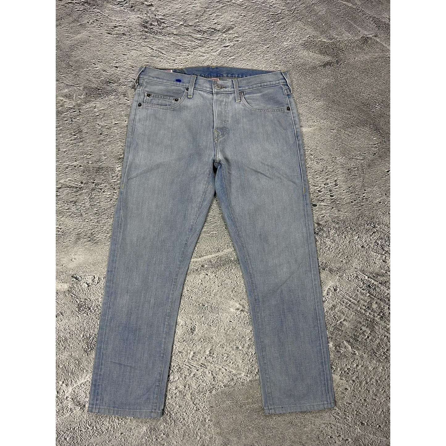 True Religion Rocco jeans vintage denim pants slim baby blue