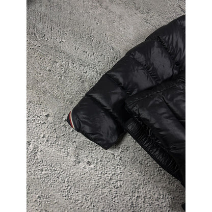 Moncler puffer jacket black hooded sample