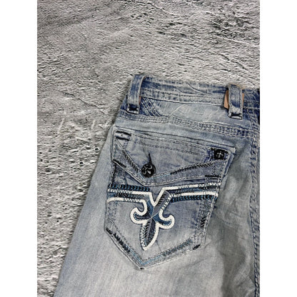 Rock Revival vintage baby blue jeans Y2K straight