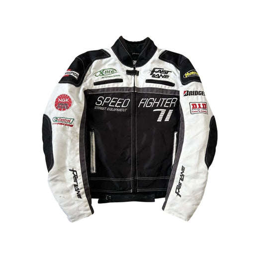 Speed Fighter Racing Jacket vintage bomber jacket black