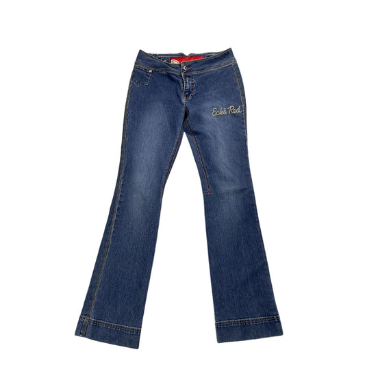 Ecko Red flared jeans denim pants Y2K
