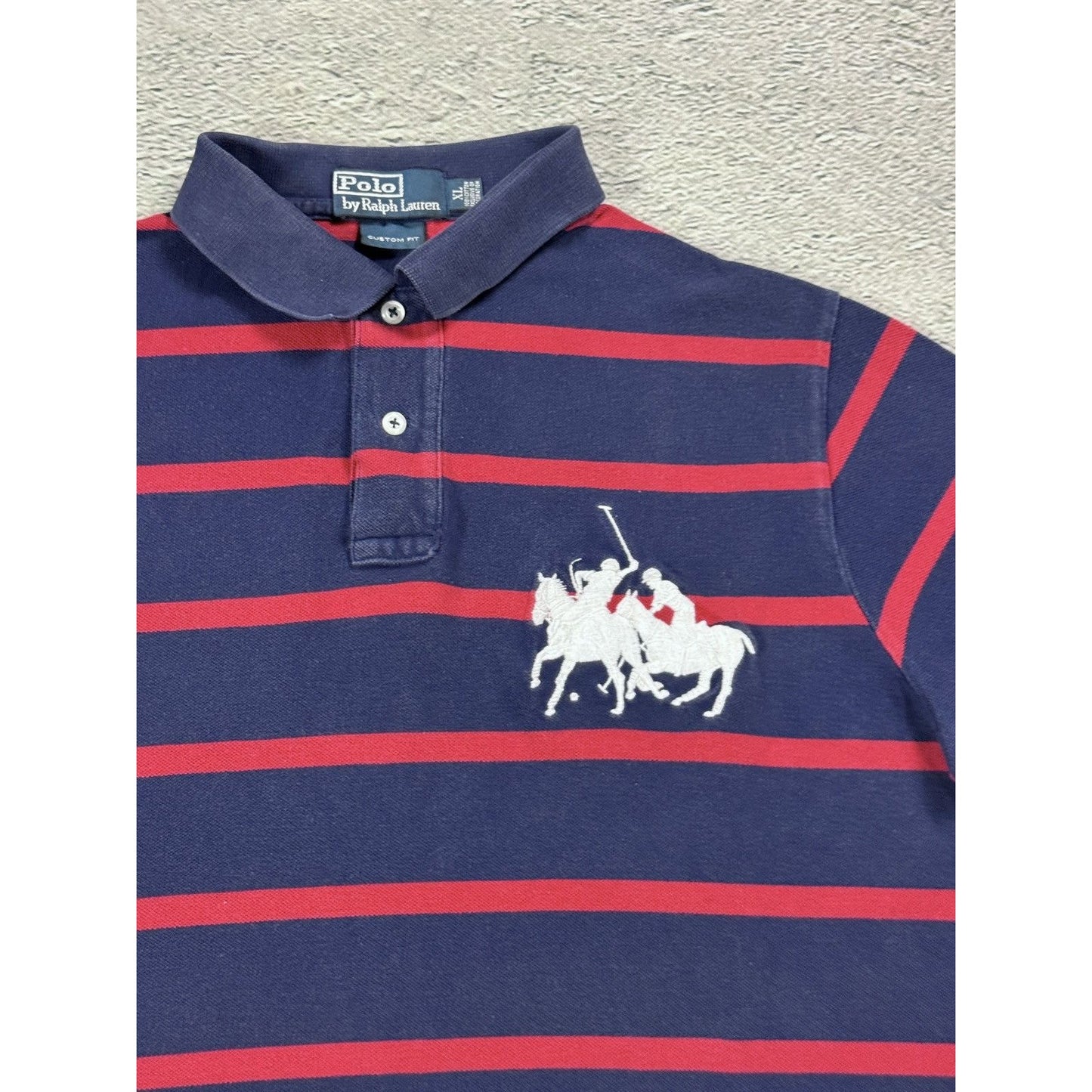 Chief Keef Polo Ralph Lauren big pony striped navy red