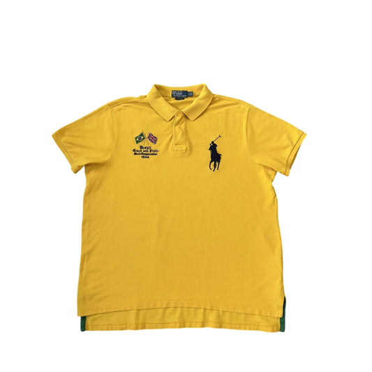 Chief Keef Polo Ralph Lauren vintage Brazil big pony yellow