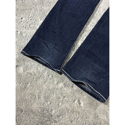 True Religion jeans flared vintage navy blue Billy white