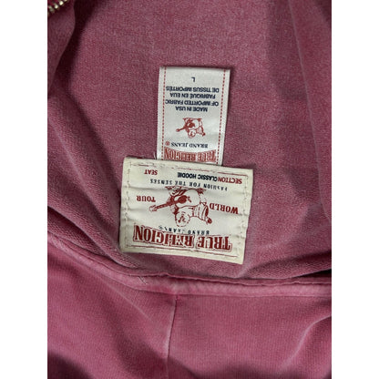 True Religion zip hoodie pink Y2K