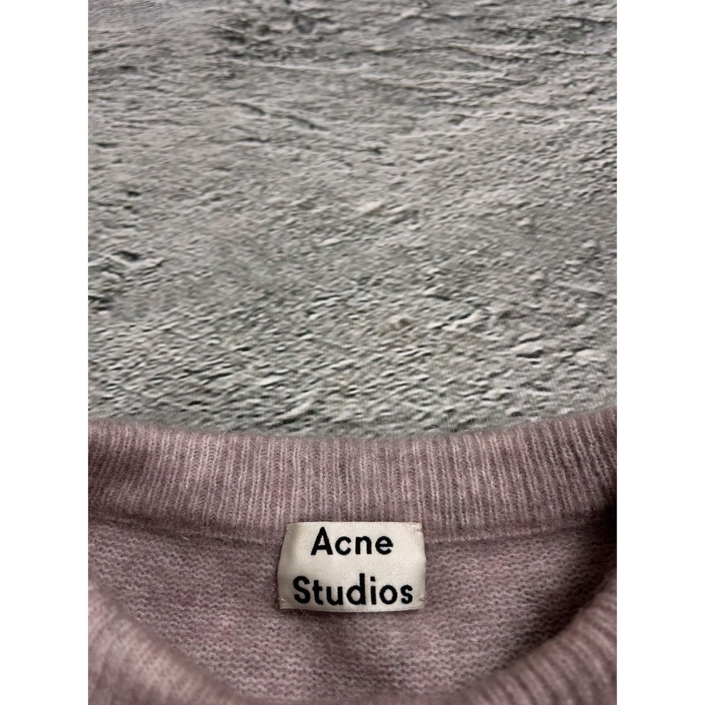 Acne Studios mohair sweater dramatic moh pink