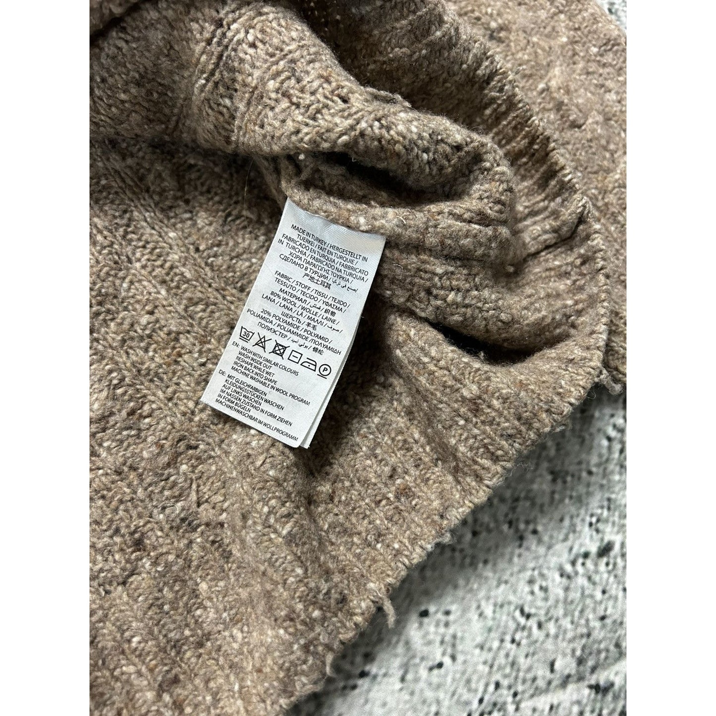 Gant Vintage Cable Knit Sweater brown