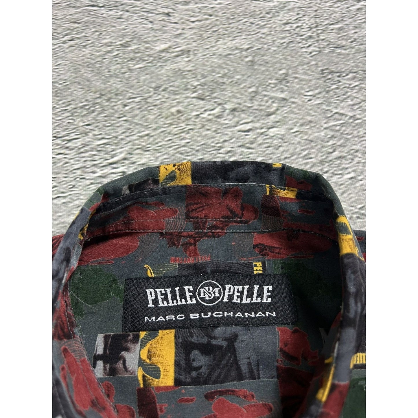 Pelle Pelle vintage full print Shirt button up music rhytm