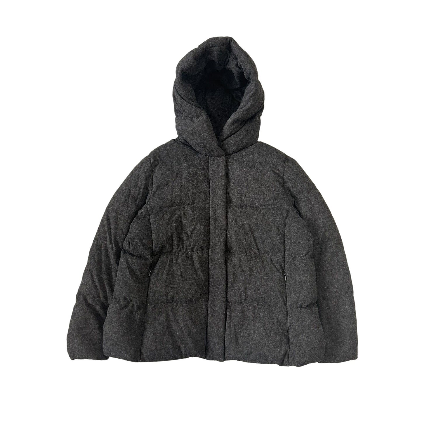 Uniqlo Puffer Jacket Hooded dark grey down