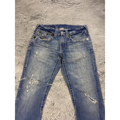 True Religion Joey jeans vintage denim pants flared blue
