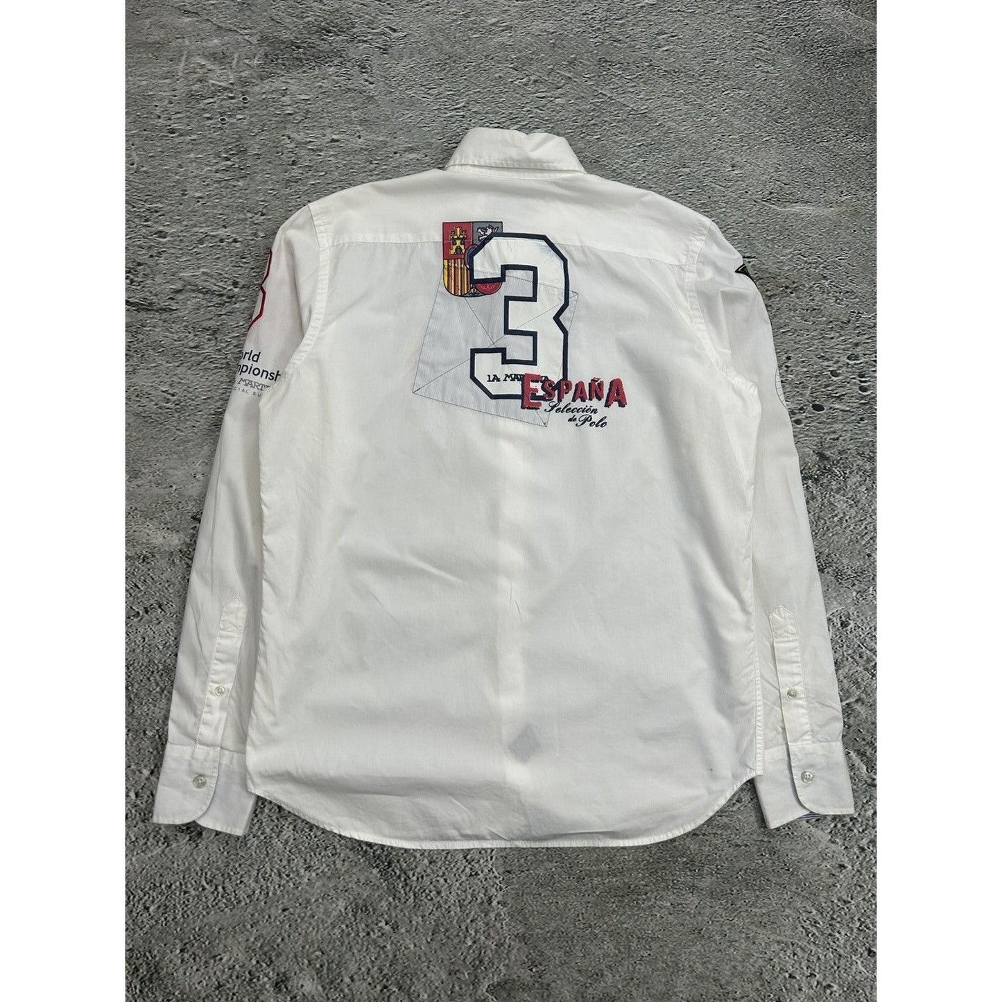 La Martina shirt longsleeve white Chief Keef Polo Spain