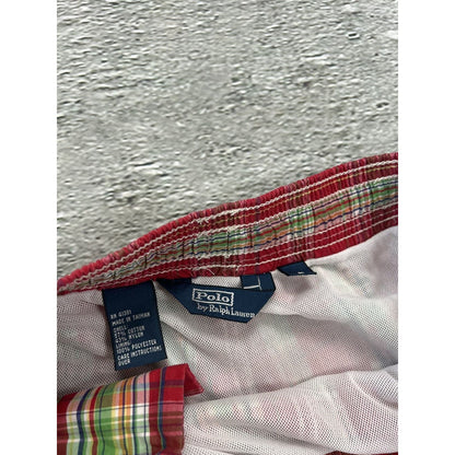 Polo Ralph Lauren shorts trunks checkered red multicolor