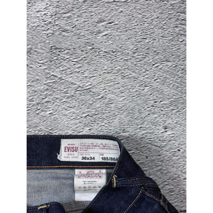 Evisu jeans daicock big logo Red selvedge raw denim Japan