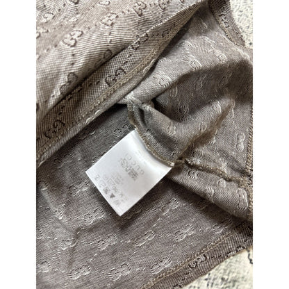 Gucci Vintage Chief Keef polo shirt GG mens grey monogram