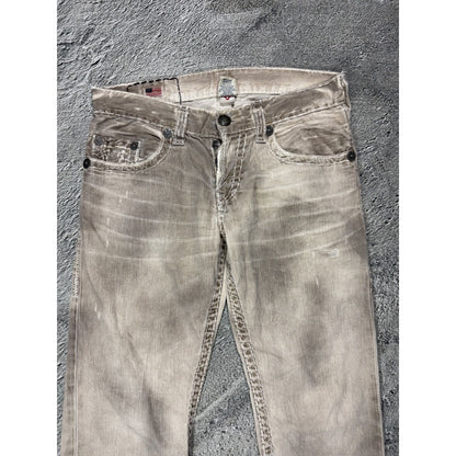 True Religion jeans vintage pants beige Geno super T