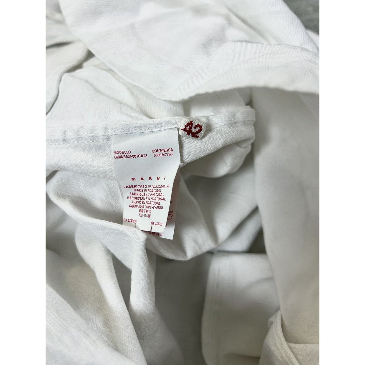 Marni jacket white boxy fit button up