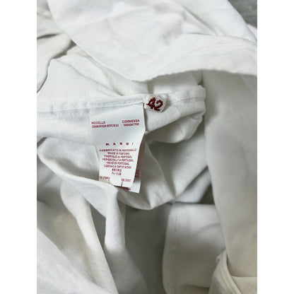 Marni jacket white boxy fit button up