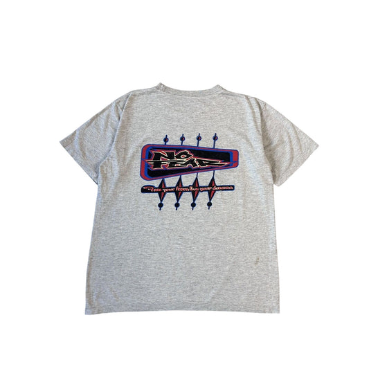 No Fear vintage T-Shirt grey Y2K single stitch