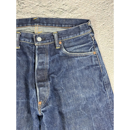 Evisu jeans white daicock big logo blue selvedge denim