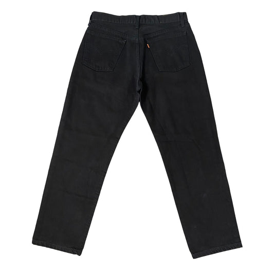 90s Levi’s 618 vintage orange tab jeans black denim pants