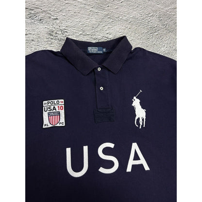 Chief Keef Polo Ralph Lauren USA vintage shirt navy blue