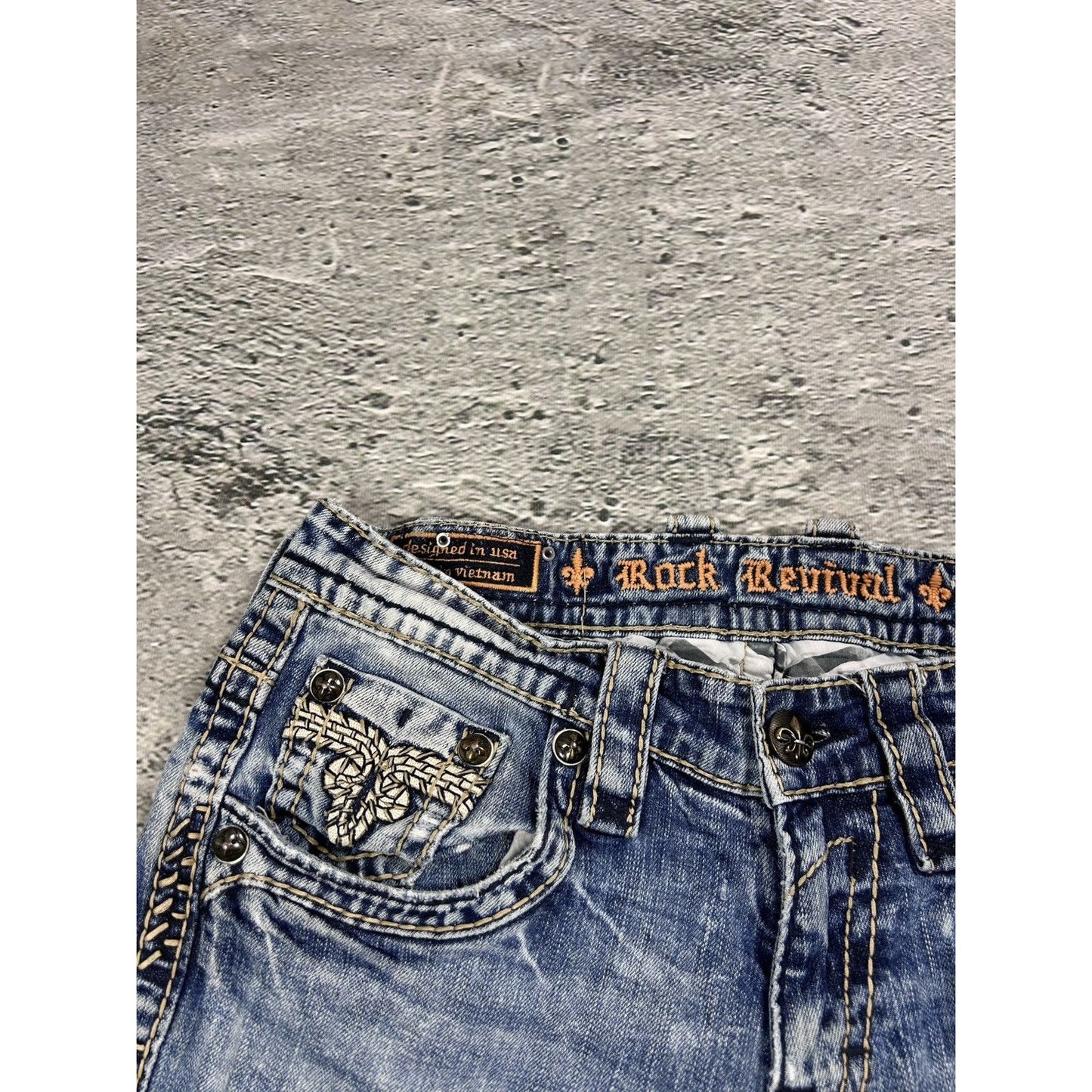 Rock Revival vintage blue jeans Y2K flared