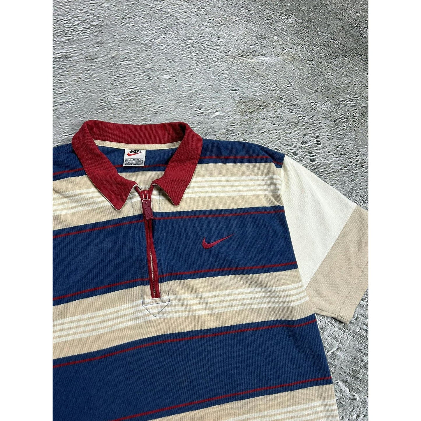 Nike vintage polo T-shirt 90s striped