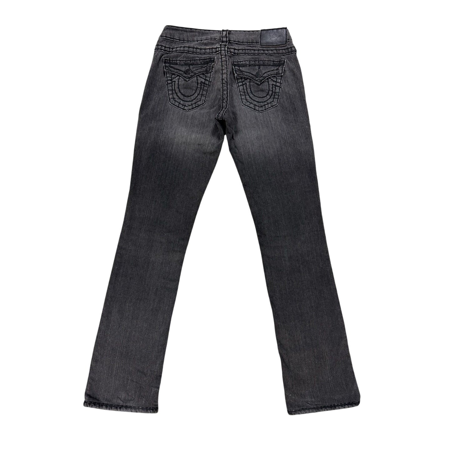 True Religion bootcut jeans black thick stitching Y2K Billy