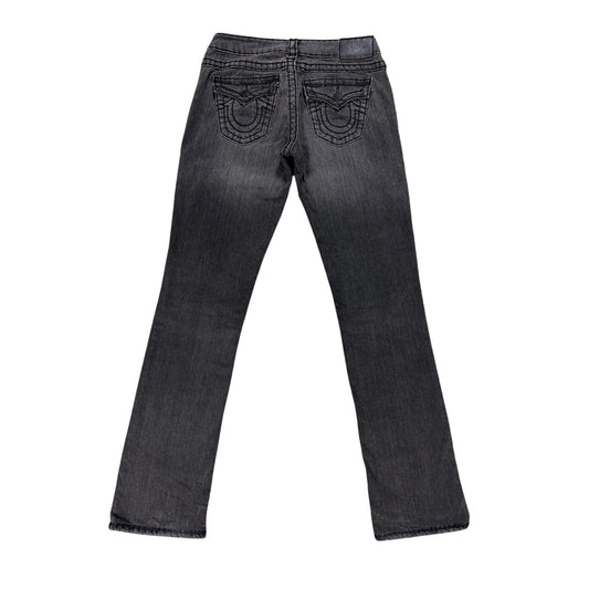 True Religion bootcut jeans black thick stitching Y2K Billy