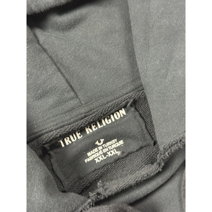 True Religion vintage hoodie big logo Y2K black