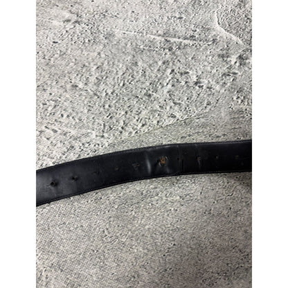 Louis Vuitton belt silver big buckle black LV monogram