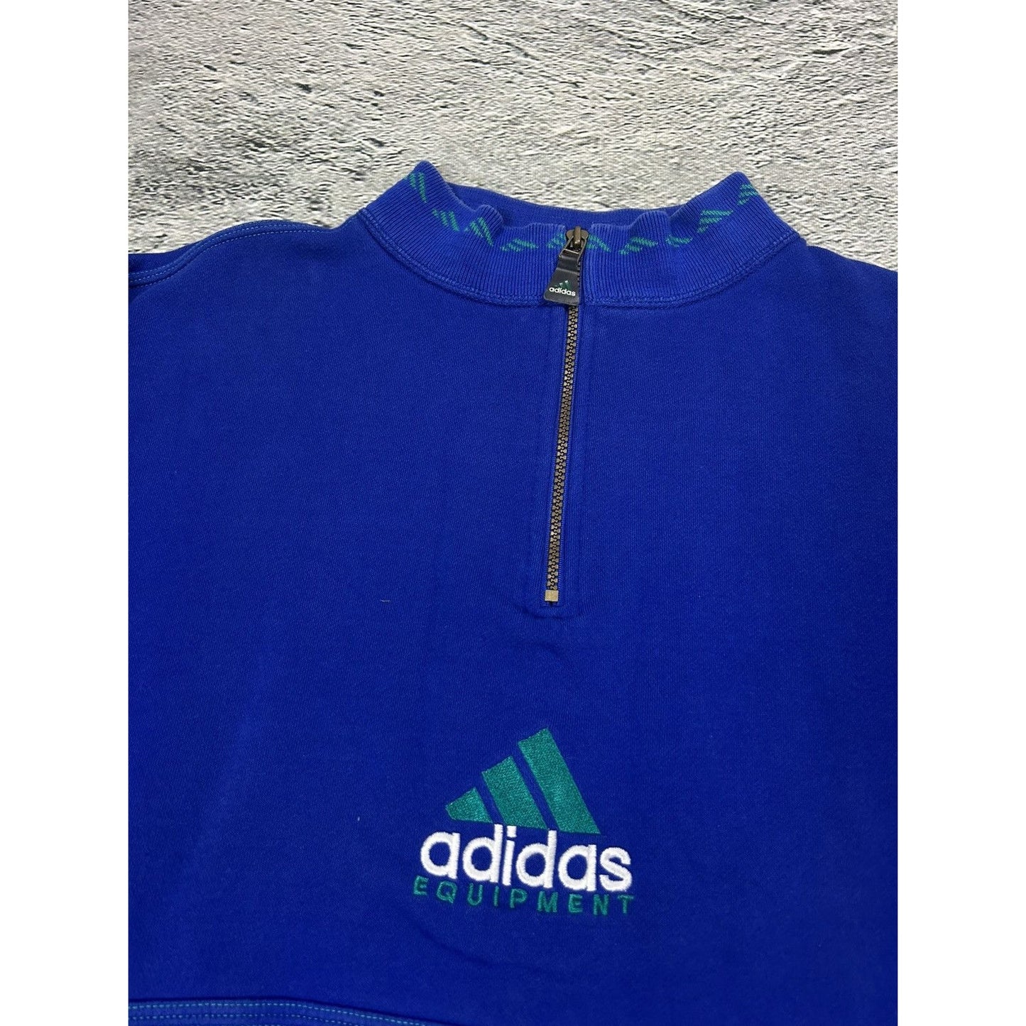 Adidas vintage sweatshirt blue halfzip Equipment EQT 2000s