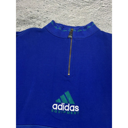 Adidas vintage sweatshirt blue halfzip Equipment EQT 2000s
