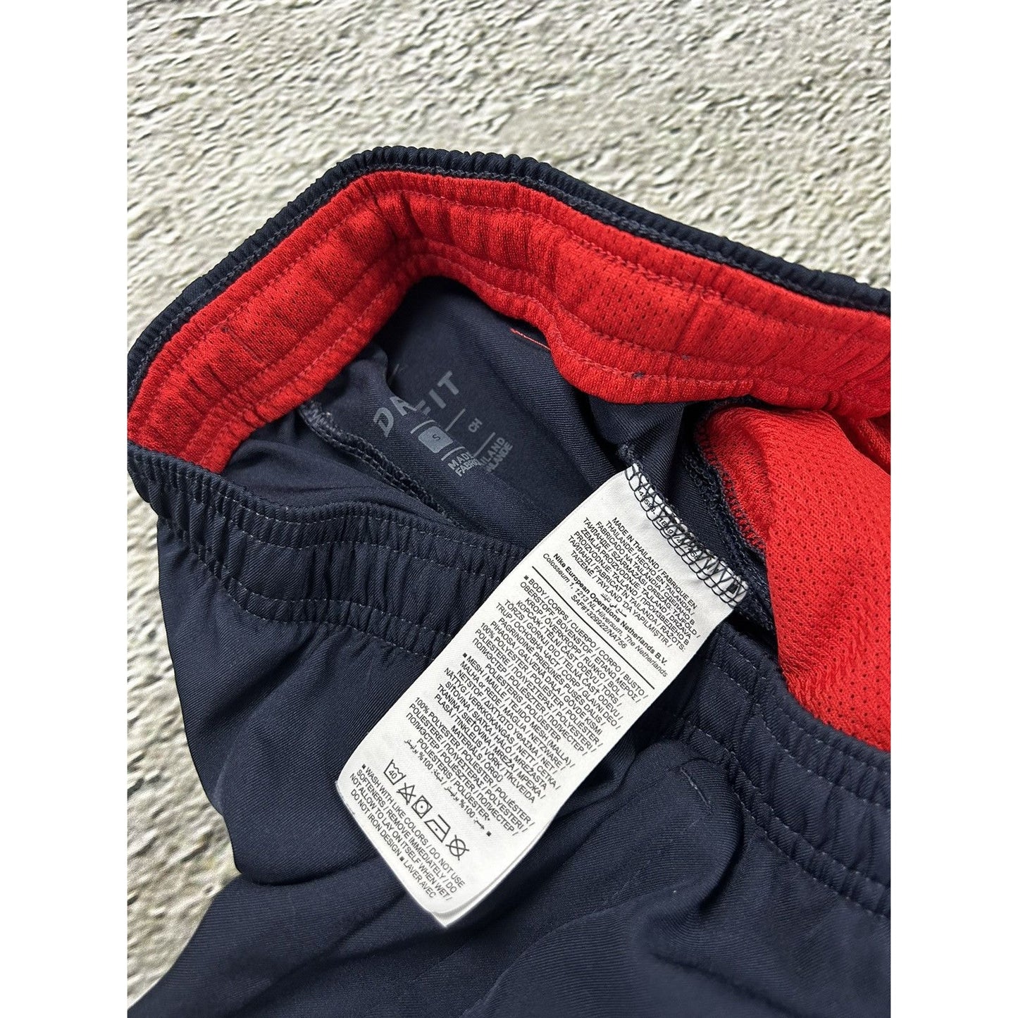 Nike vintage navy red nylon track pants parachute drill