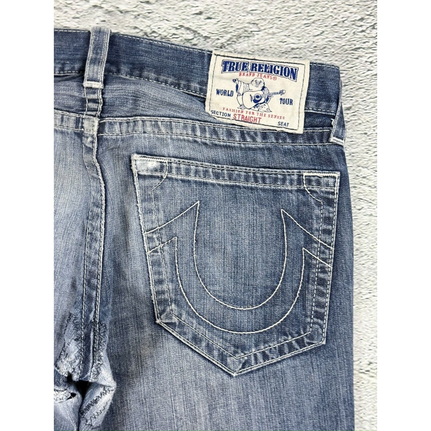 True Religion blue jeans Flag America Y2K USA Straight
