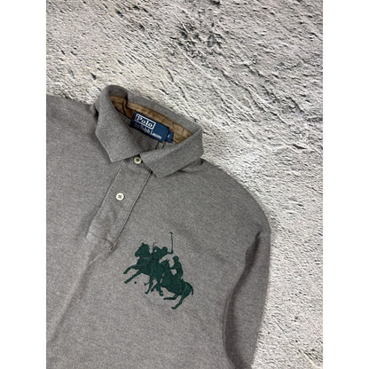 Chief Keef Polo Ralph Lauren Longsleeve gray collar