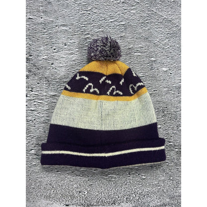 Evisu beanie Y2K seagulls purple big logo