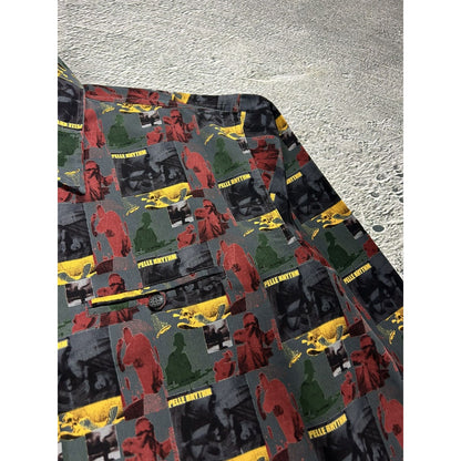 Pelle Pelle vintage full print Shirt button up music rhytm