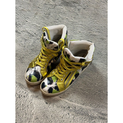 Just Cavalli high top sneakers zippers zanotti type Y2K