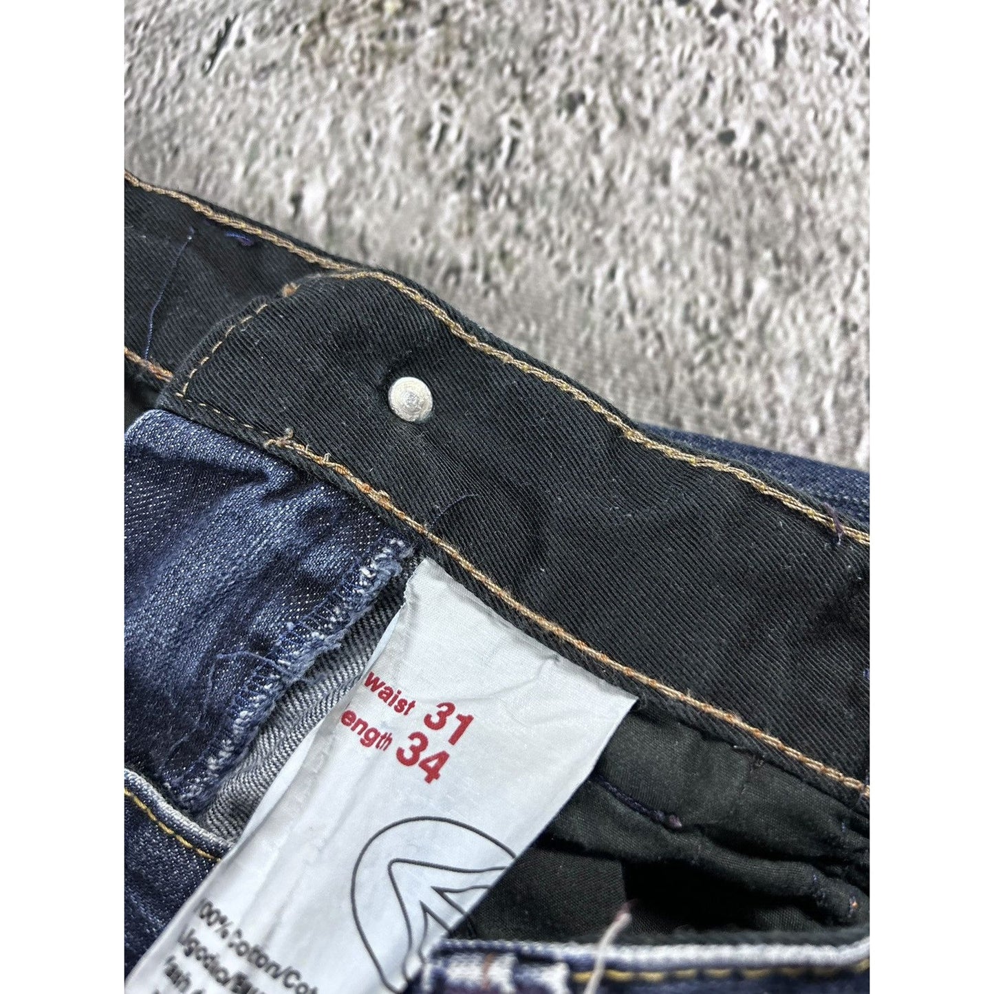 Energie Spa Japanese Raw Denim Biker Jeans