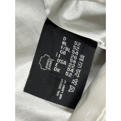 Vintage leather jacket racing white black red