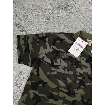Supreme x True Religion polo shirt camo L