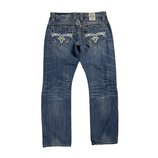 Rock Revival washed jeans Y2K relaxed Tallon