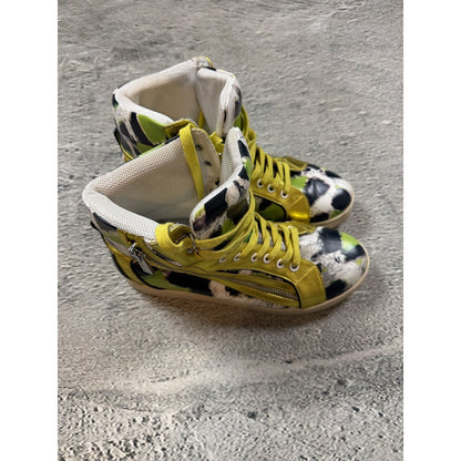 Just Cavalli high top sneakers zippers zanotti type Y2K